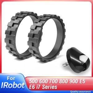 IRobot Vacuum 500 i7 시리즈용 교체 타이어 한 쌍 및 전면 캐스터 휠