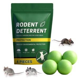 페퍼민트 오일 쥐 퇴치 볼 4개입 실내외 애완동물에게 안전한 천연 설치류 가정 정원용