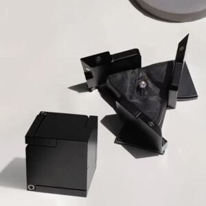 새로운 회전 운동 에너지 반지 상자 멋진 휴대용 기계 변형 보석 큐브