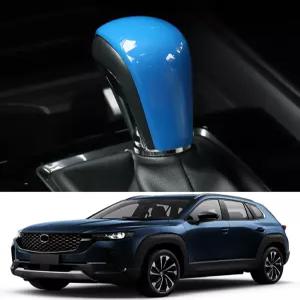 마쓰다 CX50 2023 2024 인테리어 센터 콘솔 기어 변속 노브 커버 패널 캡 트림 50 블루 스포티 액세서리