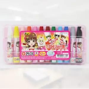 동아 파티시엘 크레파스 12색 크레용 미술 그림 그리기 학용품 스케치 준비물