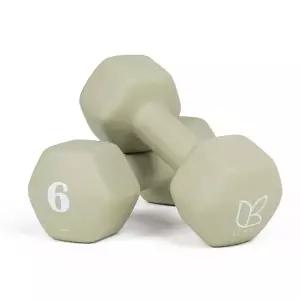 [아리프] 선인장 미용 아령 여자 홈트 덤벨 6kg, 2개, 올리브 그린
