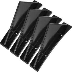 REPAIROCK 4pcs 커브드 카 리어 하부 범퍼 스플리터 립 윙 디퓨저 샤크 핀 스포일러 유니버설 자동차 SUV