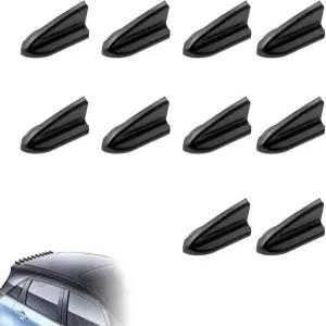 허그윗 10 PCS 카 디퓨저 샤크 핀 안테나 에어 소용돌이 발생기 자가 접착 스포일러 루프 윙 포인티드 세트