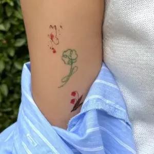 붙이는 판박이 미니 타투 스티커 나비B 헤나 문신