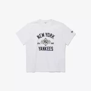 [매장정품] 뉴에라 키즈 반팔티 아동 양키스 1958 로고 화이트