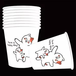 무료배송 페이퍼맥스 고양이 종이컵 2000개/1박스