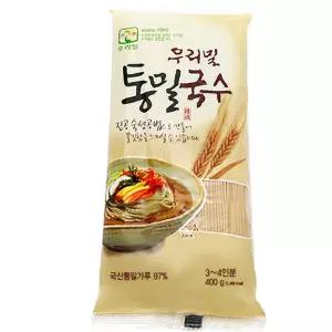 [우리밀] 통밀국수 (400gx5개) 백밀국수 쌀소면