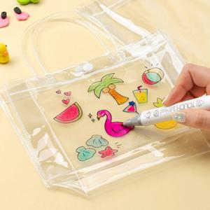 [문구티쳐] 민화샵 PVC투명 비치백 만들기 (소) 수영장가방 꾸미기