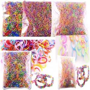 룸밴드 (1kg) 고무밴드 뜨개질 레인보우 팔찌만들기