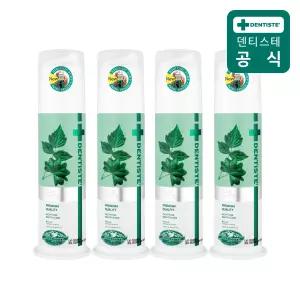 덴티스테 치약 플러스화이트 프로 치약 펌프형 120g 4개