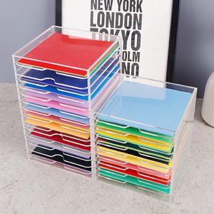 정리함 수납함 진열대 아크릴 색종이 케이스