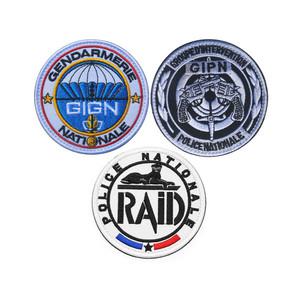 지젠느 패치 gign patch gipn 프랑스 특수부대 특공대 RAID 와펜 마크 대테러부대 헌병대 벨크로 찍찍이