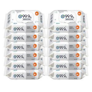 99.9% 손소독 티슈 캡형 60매 12팩