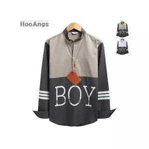 [후앙스]보이상하배색 헨리넥셔츠 SMST7437_P042787971