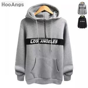 [후앙스]네오프랜 LA배색 지퍼 후드티셔츠 DRHD7940_P042788931