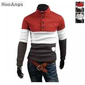 [후앙스]기모 삼단배색목단추 폴라 DRPT3840_P044381747