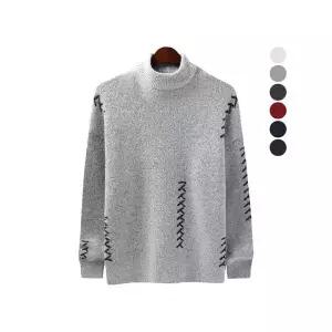 [후앙스]니트 자수포인트 골지 목 폴라 OSPT7054_P067963303