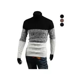 [후앙스]꽈배기 그라데이션 니트 폴라 OSPT3054_P055851016