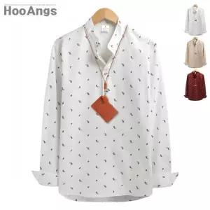 [후앙스]페이즐사각패치 헨리넥셔츠 SMST8337_P042787514