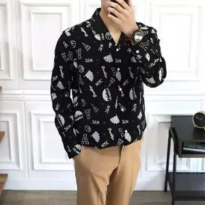 [후앙스]루즈핏 도시네임 프린팅 파자마넥 셔츠 SMST1447_P061248400