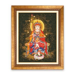 원단형 보석십자수 BL3D-1014(연꽃지장보살)부처 부처님 관음보살 관세음보살 불교 액자제작