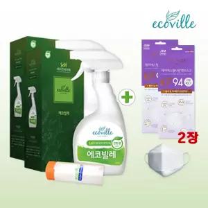 친환경 에어컨 셀프 청소제 세척제 세정제 에코빌레 500ml 2개