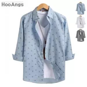 [후앙스]7부 종이학 슬림셔츠 SMST6927_P062186038