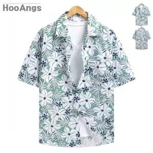 [후앙스]꽃잎스타일 MI 오버핏 하와이안 반팔 셔츠 SMST0547_P062853739