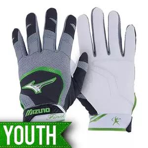 미즈노 유소년 핀치 야구 배팅장갑 330388(검정/녹색)