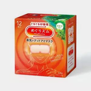 신형 메구리즘 수면안대 숲속향 12매 증기 아이마스크