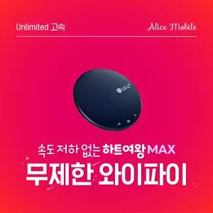 국내 앨리스와이파이 KT SKT 완전무제한 30일 국내 휴대용 포켓 와이파이 에그