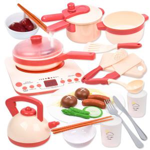 R 다이닝 인덕션 쿡 주방놀이 분홍 h345a pink 수증기가 나오는 소꿉놀이 소품