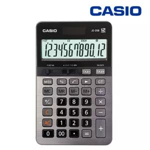 HJ 카시오 정품 일반계산기 사무용 탁상형 전자계산기 재무사 회계사 계산기JS-20B 블랙