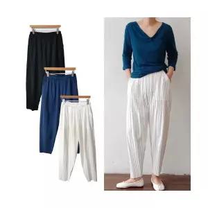 핑크홀릭 머핀 플리츠 항아리 조거팬츠