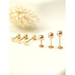 [미니멀피어싱]14K 골드 볼 라블렛 피어싱 귀걸이