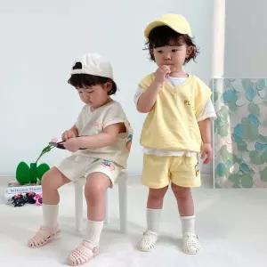 우연마켓 아동용 여름 남아여아 디즈니 조끼 반팔 상하복 세트