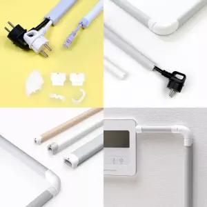 [아이정] 국산 인테리어 전선 몰딩 PVC 몰드 쫄대 고강도 전선관 케이블 선정리 2개입