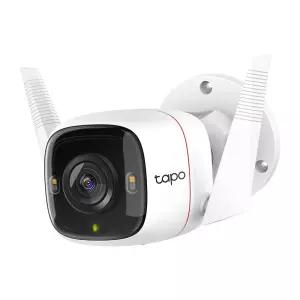 티피링크 Tapo C320WS+128GB SD카드 400만 화소 가정용 홈 CCTV 실외무선카메라 야간LED조명 풀 컬러/흑백