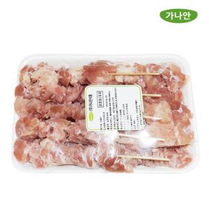 가나안식품 순살닭꼬치 소 캠핑꼬치음식 숯불바베큐전용
