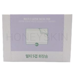더페이스샵 데일리뷰티툴즈 멀티 5겹 화장솜 80매