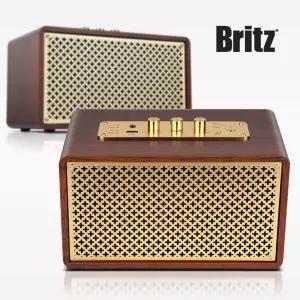 브리츠 BZ-JB5609PT 휴대용 유 무선 엔틱 블루투스 스피커 USB재생 AUX단자 홈 카페 인테리어 오디오