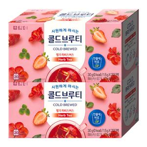 담터 콜드브루티 딸기 히비스커스 20개입 2개