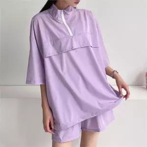 [하프클럽/셀러허브_여성트랜드패션]제니유 쿨 반집업 아노락 반팔 반바지