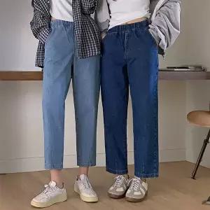 [핫핑](센텀시티점)[편안함/밴딩청바지] 마일리 밴딩 다트 보이핏 데님팬츠 HPT8044