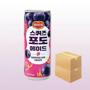 롯데 델몬트 스퀴즈 포도 240ml 60캔 과즙주스