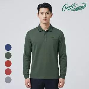 [크로커다일]투톤 피케조직 자카드 요꼬 카라티 CDAA9TP3702