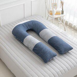 [보네브]뉴트로 U자 바디필로우 커버 분리형 (솜포함) 임산부쿠션