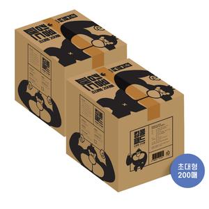 킹콩 초대형 패드 200매 2개 대형견 대형 배변패드 대용량 벌크형