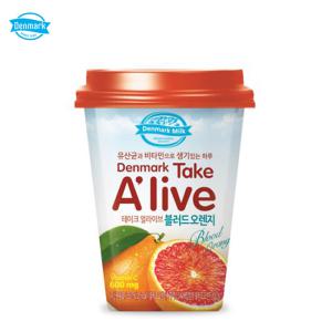 덴마크 테이크 얼라이브 250ml 블러드오렌지맛X24컵/유산균/비타민주스/무배